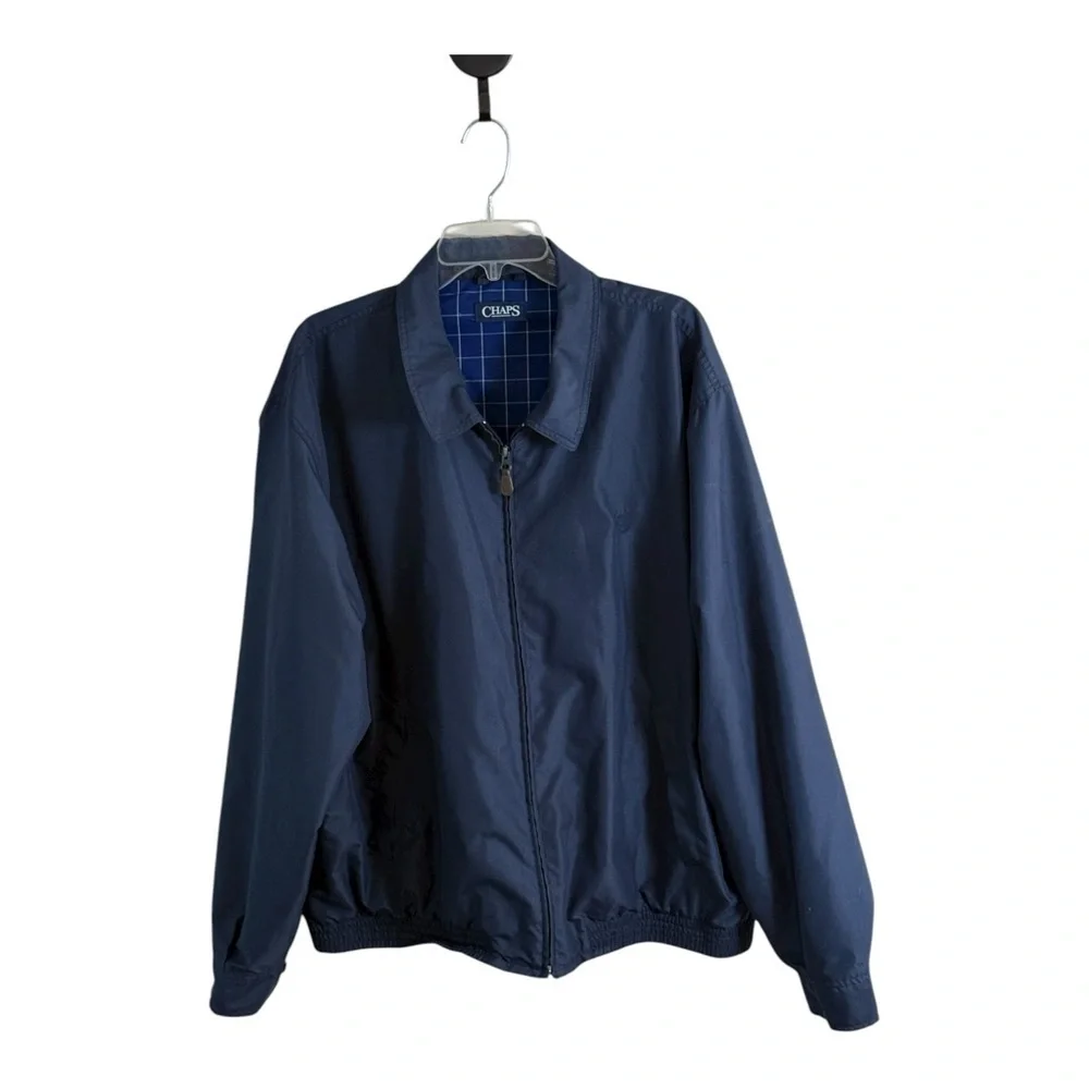 Chaps Men's  Blue Harrington Lightweight Jacket XXL